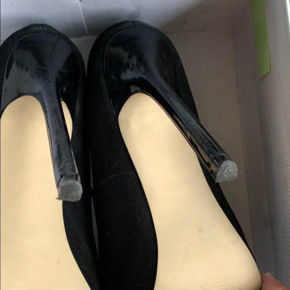 Steve Madden Black suede platform heels - Picture 3 of 9